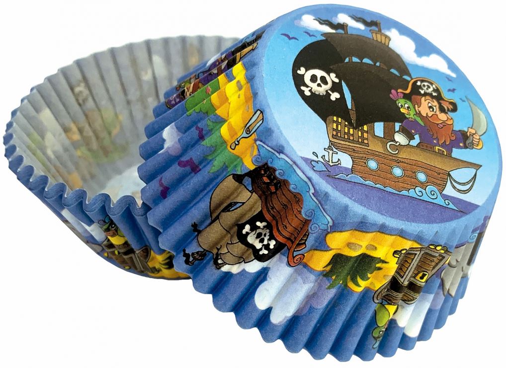 Košíčky na muffiny s pirátem 50 ks
