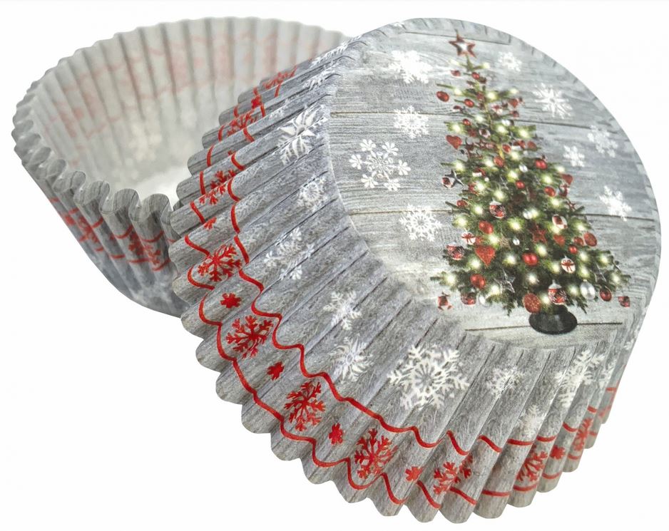 Košíčky na muffiny Vánoční stromeček 50 ks