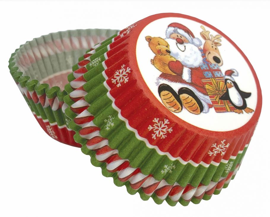 Košíčky na muffiny Santa Claus 50 ks