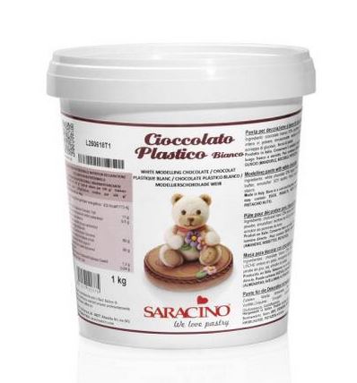 Modelovací čokoláda Saracino bílá 1 kg