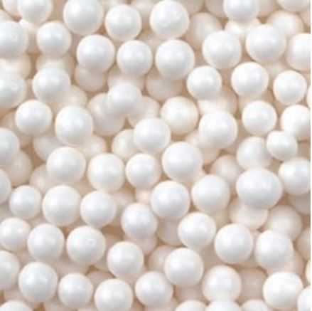 Cukrové perly 4 mm bílé 50 g