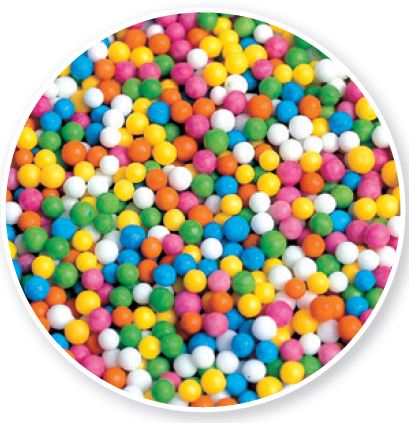 Cukrové perly barevné 50 g