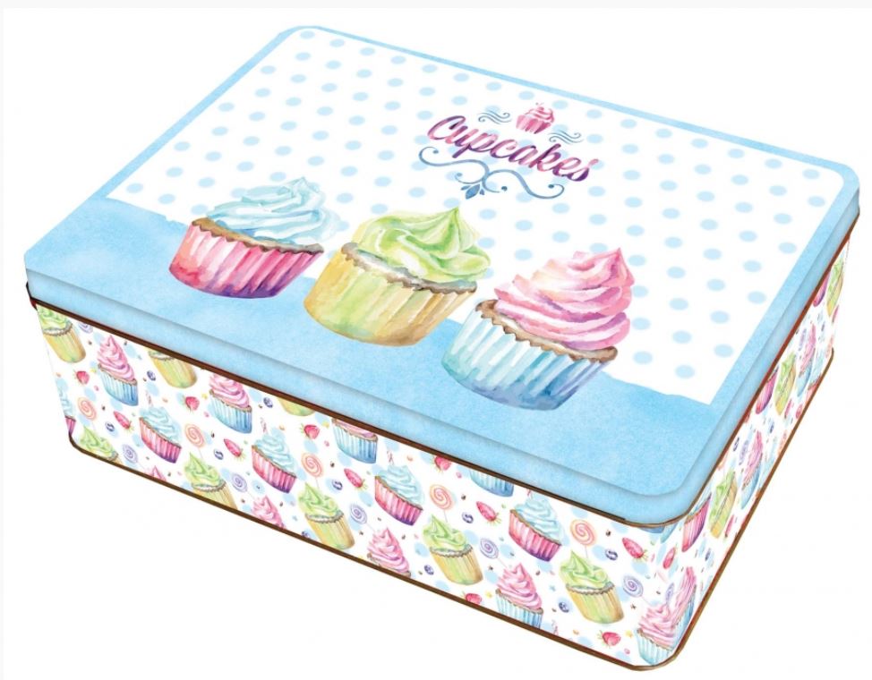Plechová krabice cupcakes