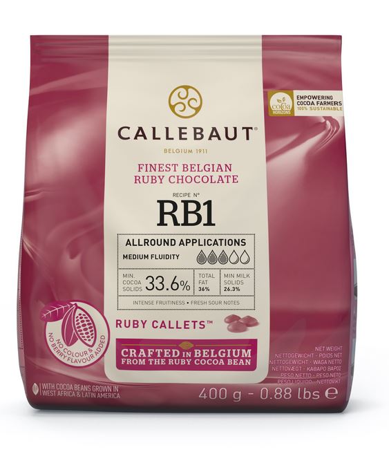 ČOKOLÁDA Callebaut Ruby 400 g