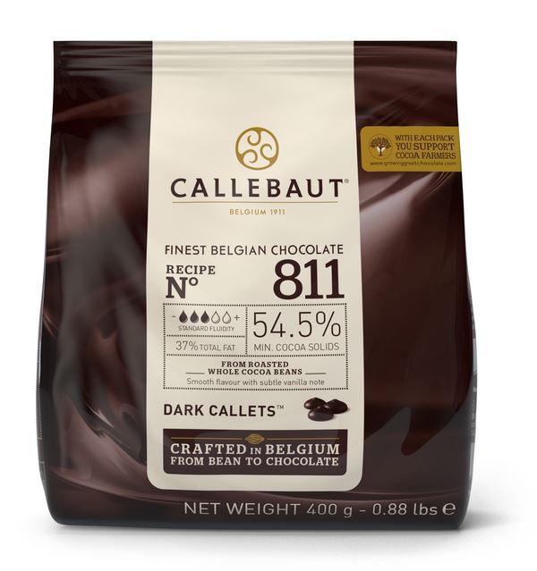 ČOKOLÁDA Callebaut 811 HOŘKÁ 54,5% 400 g