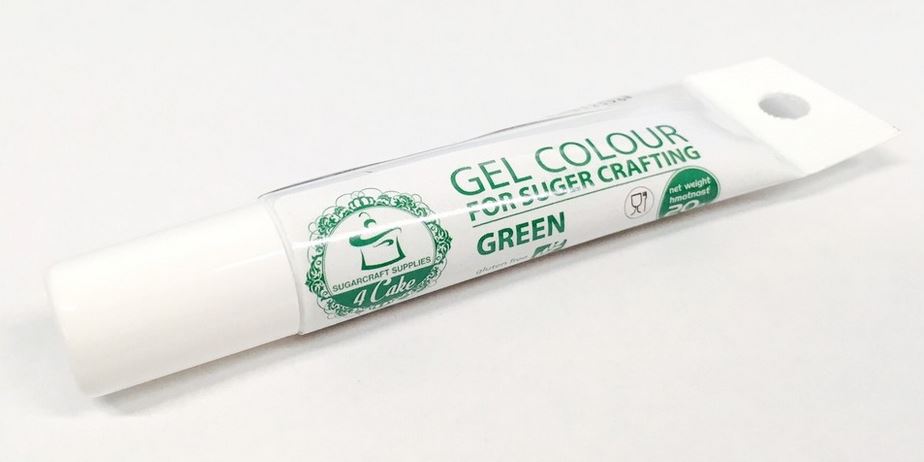 Gelová barva zelená 20 g