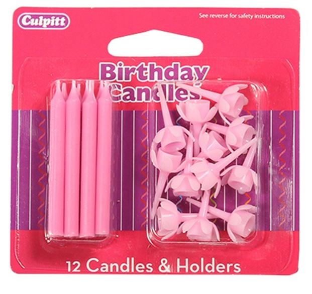 Svíčky růžové Culpitt