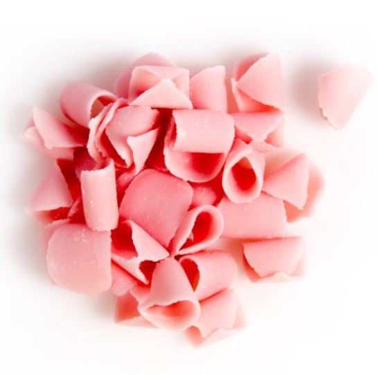 Čokoládové hobliny růžové 150 g