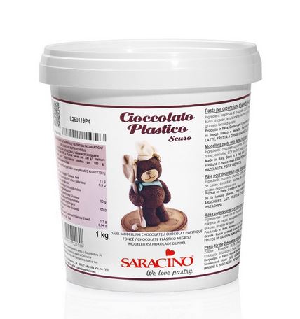 Modelovací čokoláda Saracino tmavá 1 kg