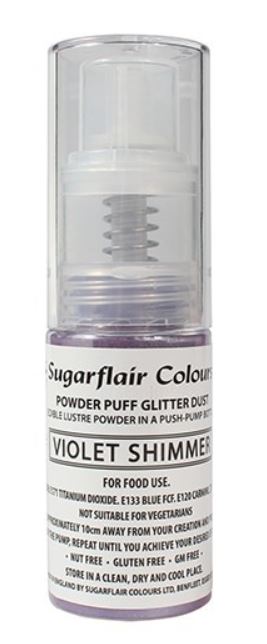 Třpytky Sugarflair 10 g Violet Shimmer
