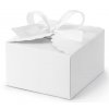 svatební krabička bílá s mašlí