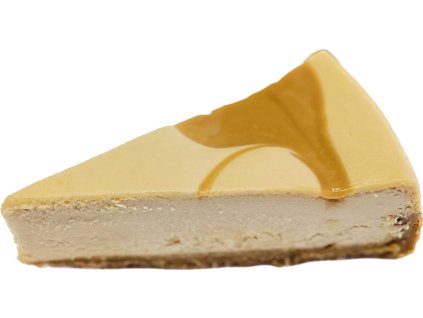 Cheesecake se slaným karamelem řez