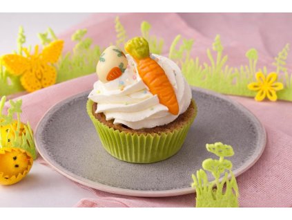 cupcake vajíčka a mrkev