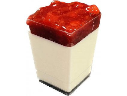 Panna Cotta s jahodami