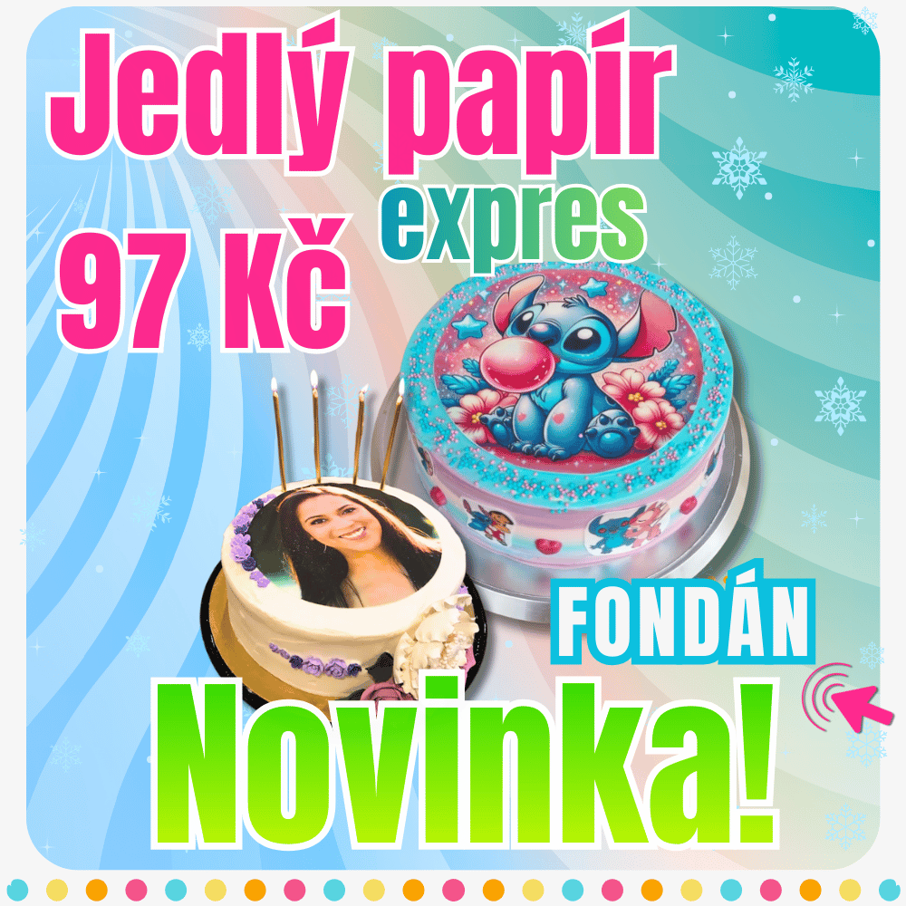 Jaký je rozdíl jedlý papír, decorlist, fondán?