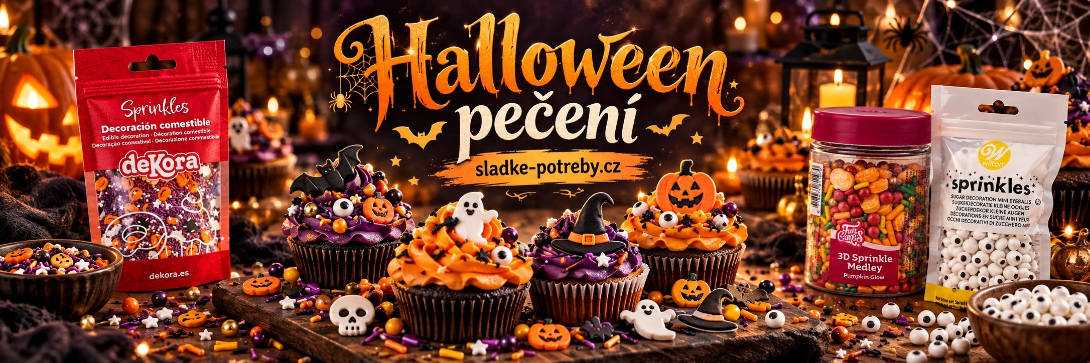 Ingredience pro Halloweenské pečení