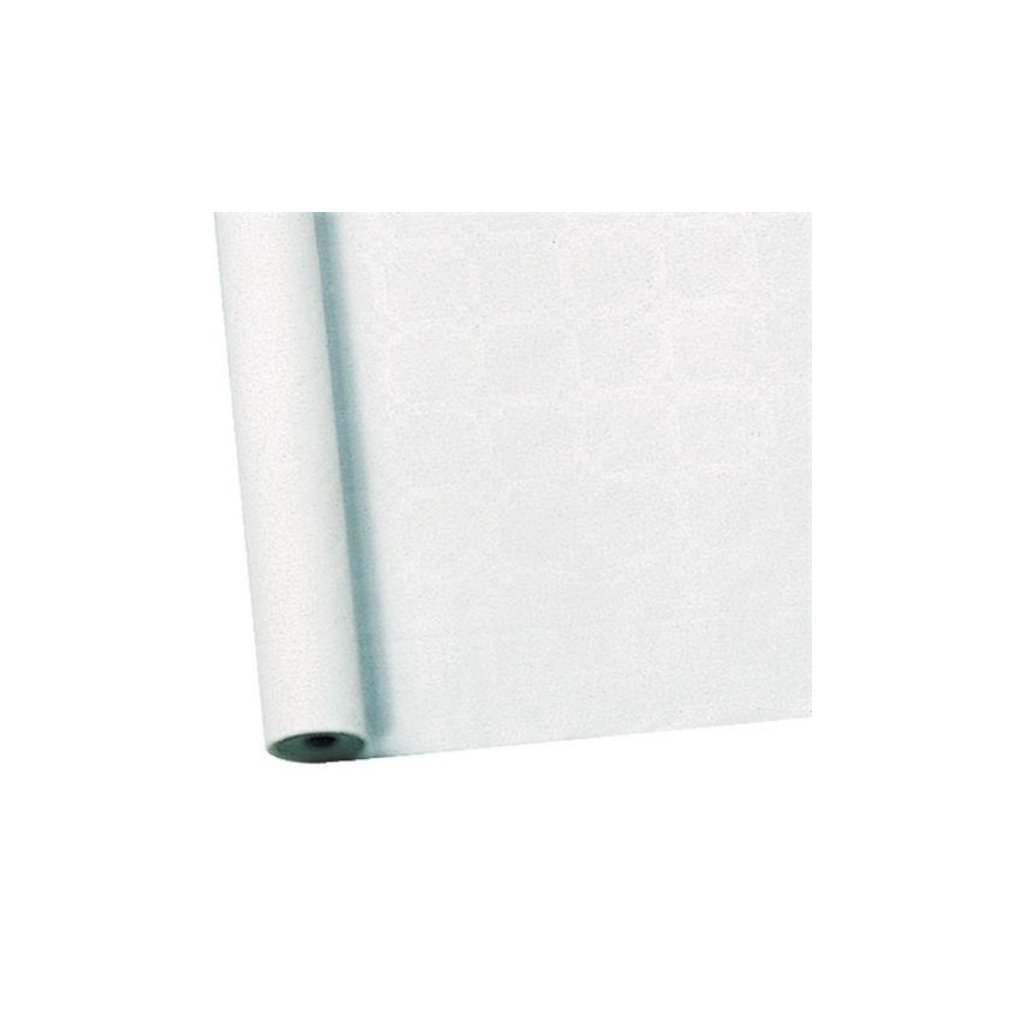 Papírový ubrus v roli bílý damašek 10 x 1 m /BP | Sladké Potřeby CZ mají  skladem