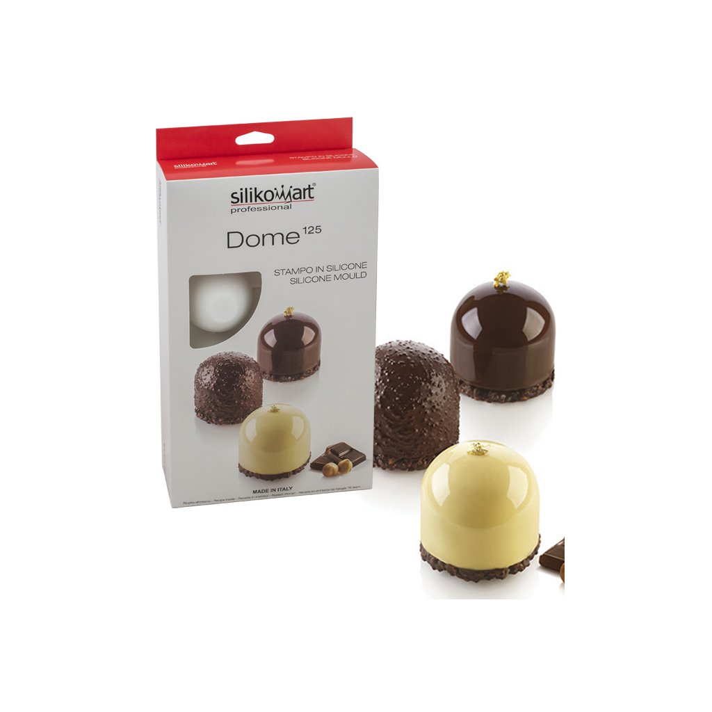 Forma silikonová design (8ks kupole) 8x125ml