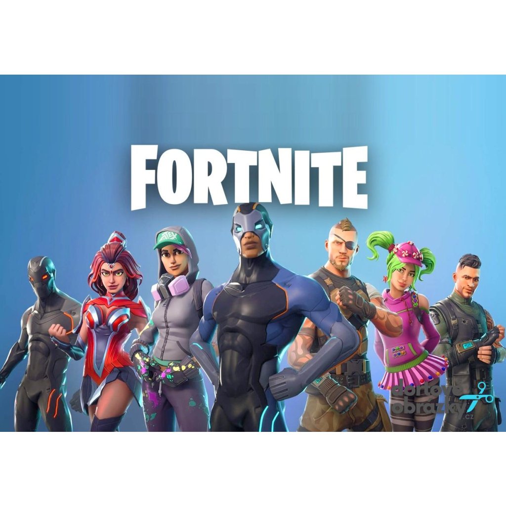 Jedlý papír  FORTNITE (● materiál FONDÁNOVÝ DECORLIST ✴️)