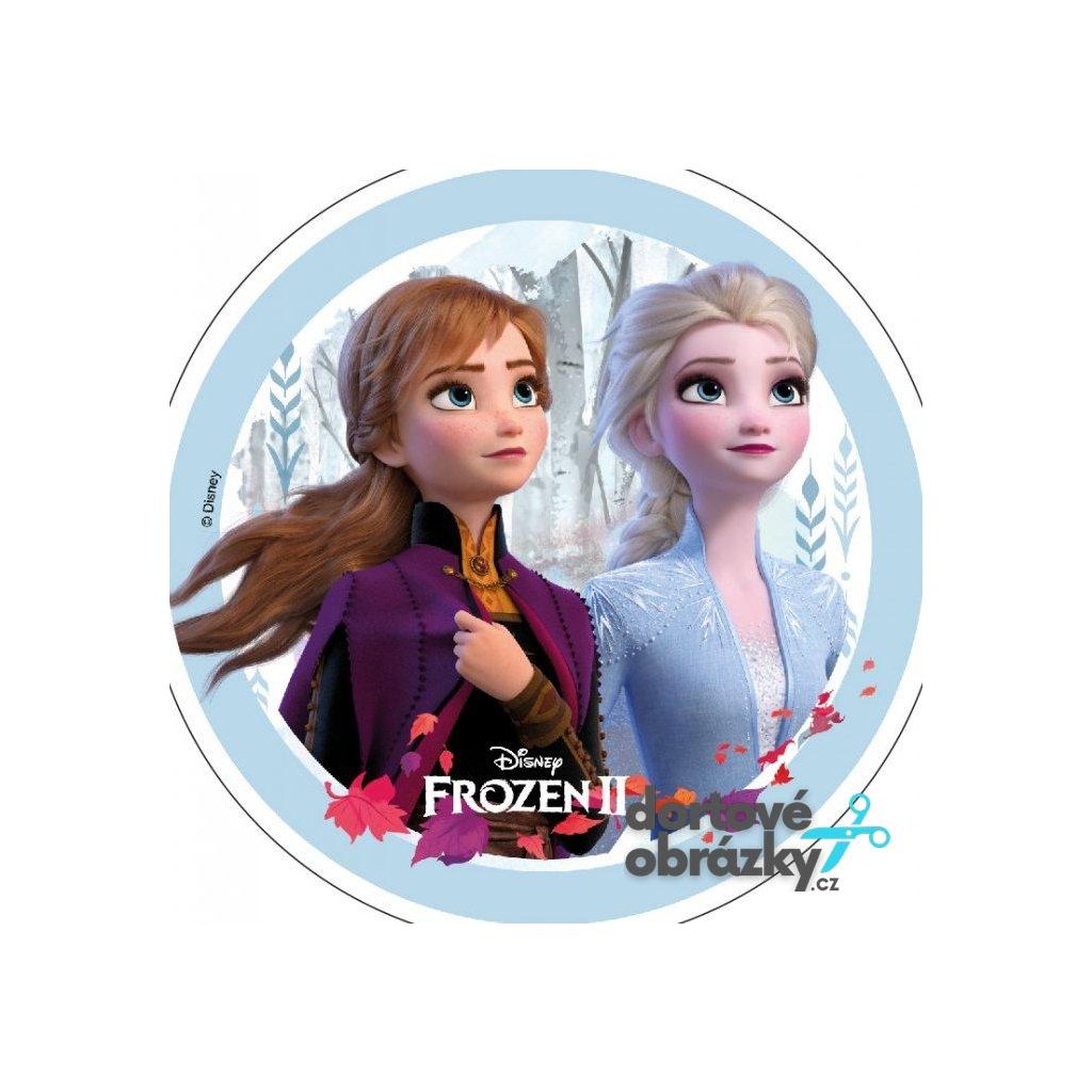 Jedlý papír FROZEN - LIGHT 2 (● velikost průměr 20 cm ☝, ● materiál FONDÁNOVÝ DECORLIST ✴️)