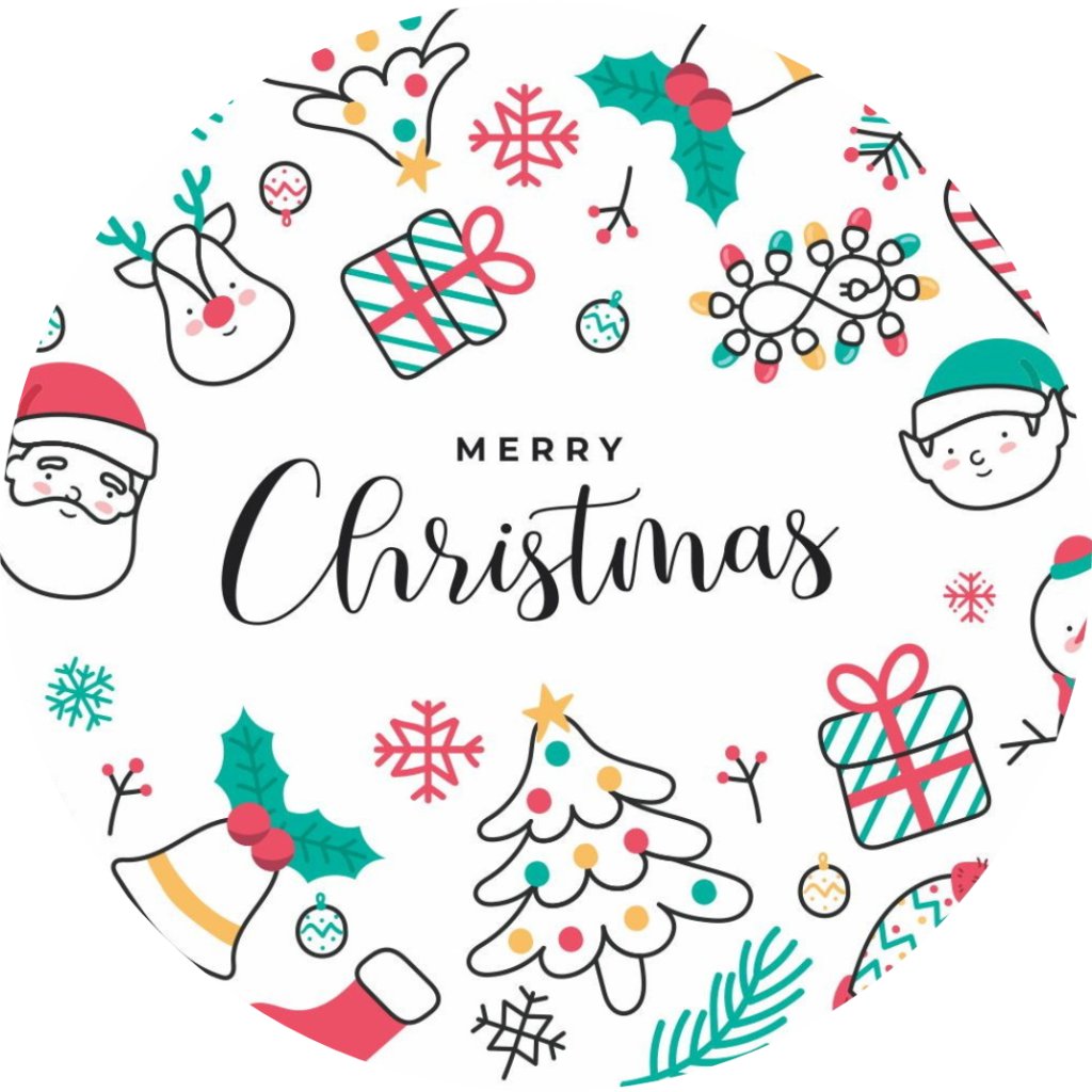 Jedlý papír MERRY CHRISTMAS