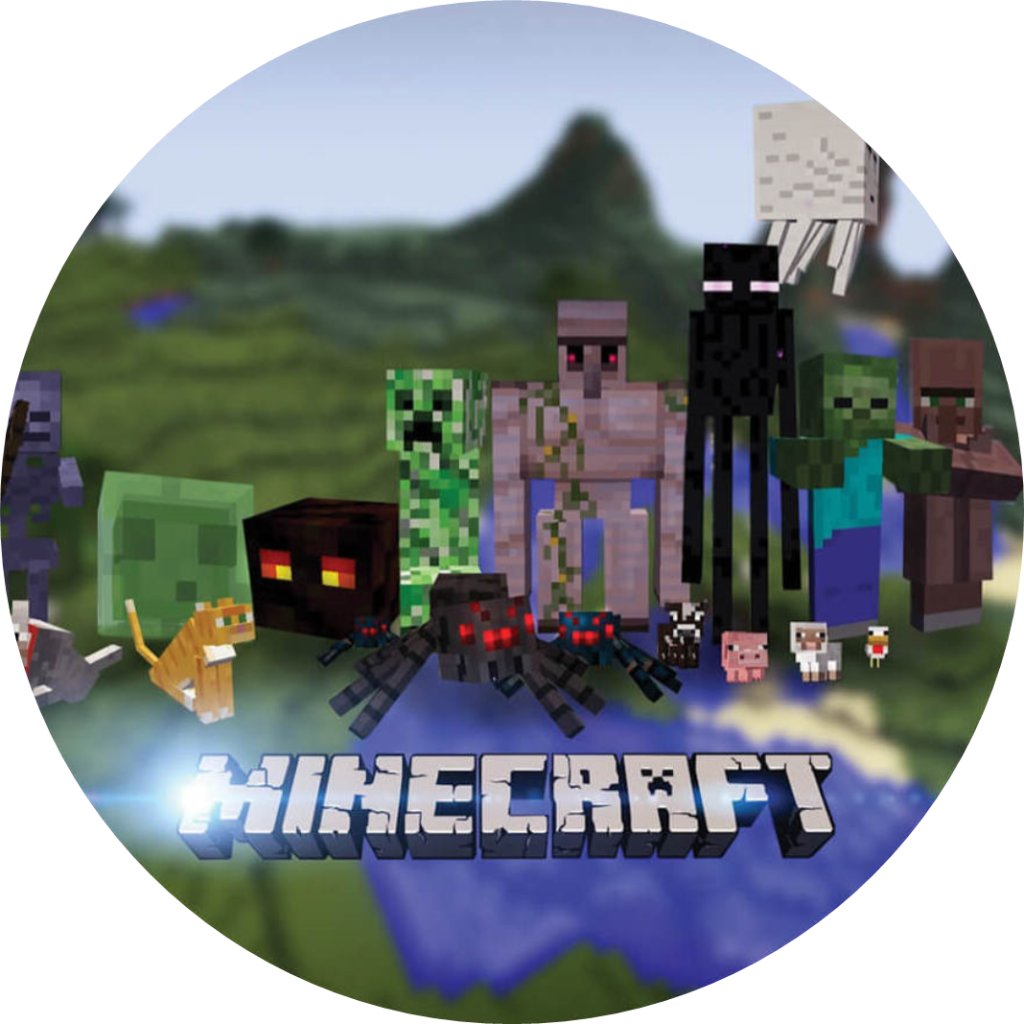 Jedlý papír MINECRAFT MOBOVÉ