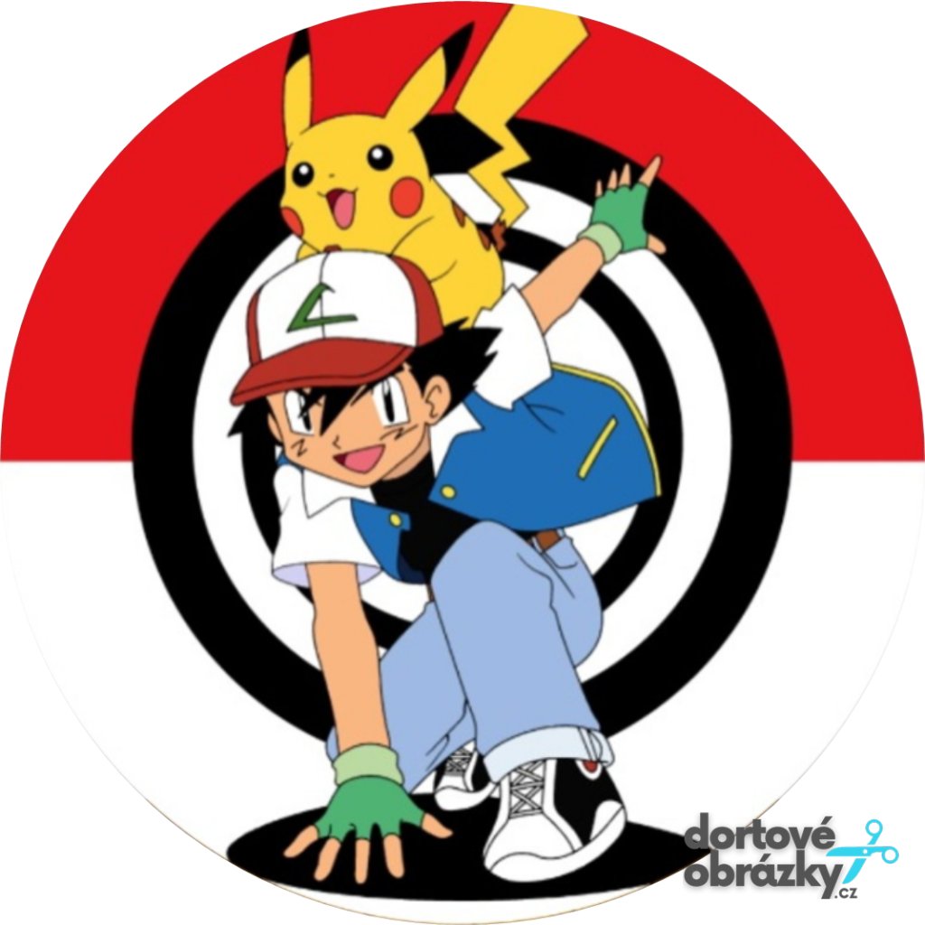 Jedlý papír POKÉMON (● velikost průměr 20 cm ☝, ● materiál FONDÁNOVÝ DECORLIST ✴️)