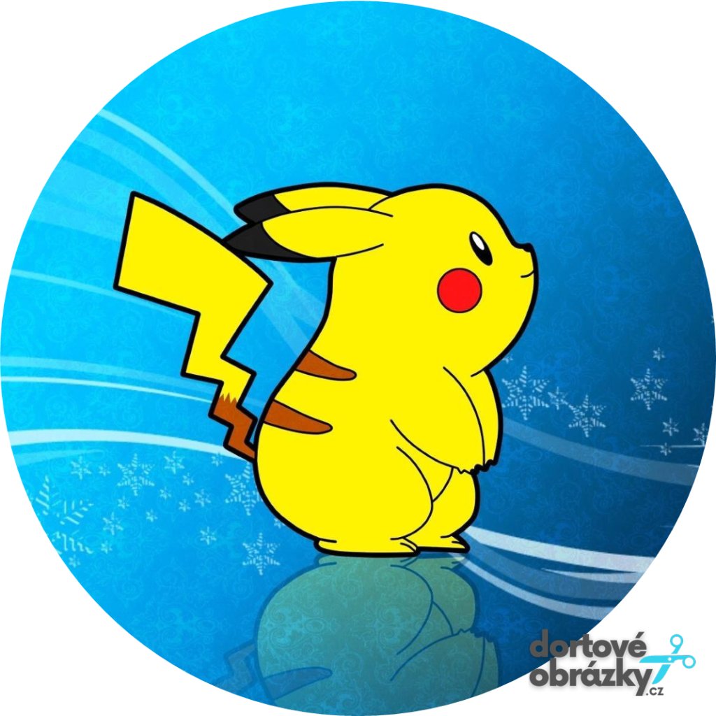 Jedlý papír POKÉMON (● velikost průměr 20 cm ☝, ● materiál FONDÁNOVÝ DECORLIST ✴️)