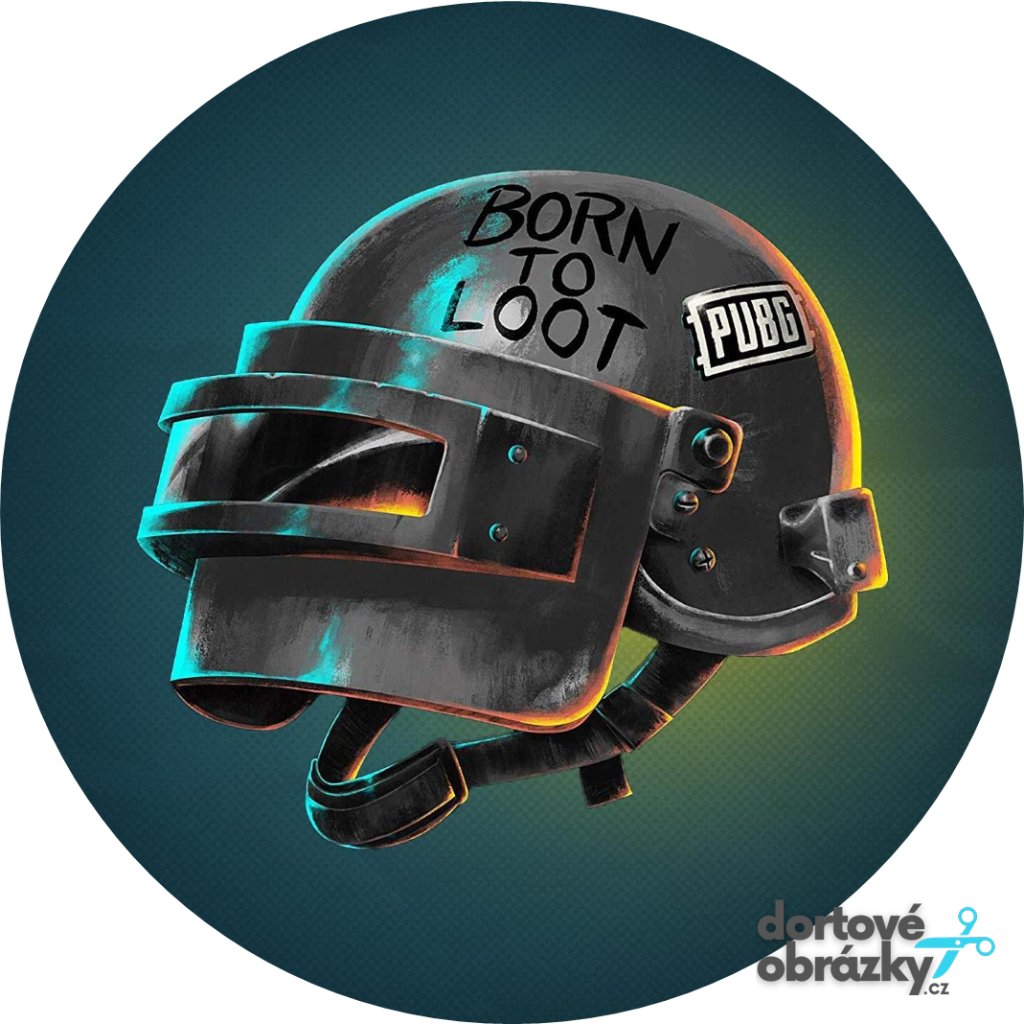 Jedlý papír PUBG (● velikost průměr 20 cm ☝, ● materiál FONDÁNOVÝ DECORLIST ✴️)