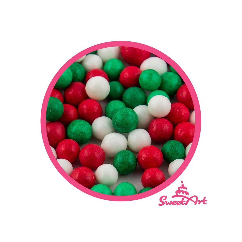 SweetArt cukrové perly Christmas mix 7 mm (80 g) /D_BPRL-105.7008