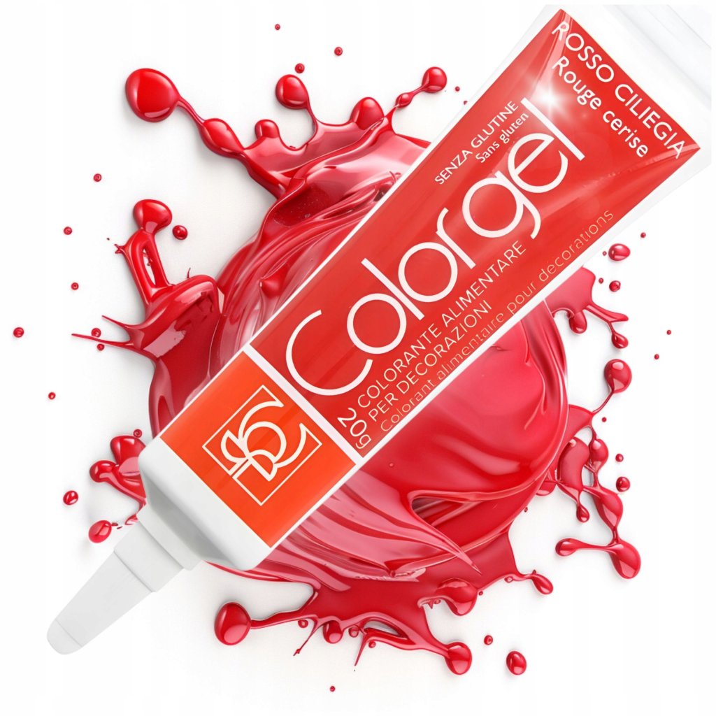 BARWNIK SPOZYWCZY JADALNY W ZELU MODECOR 20g CZERWONY ColorGEL