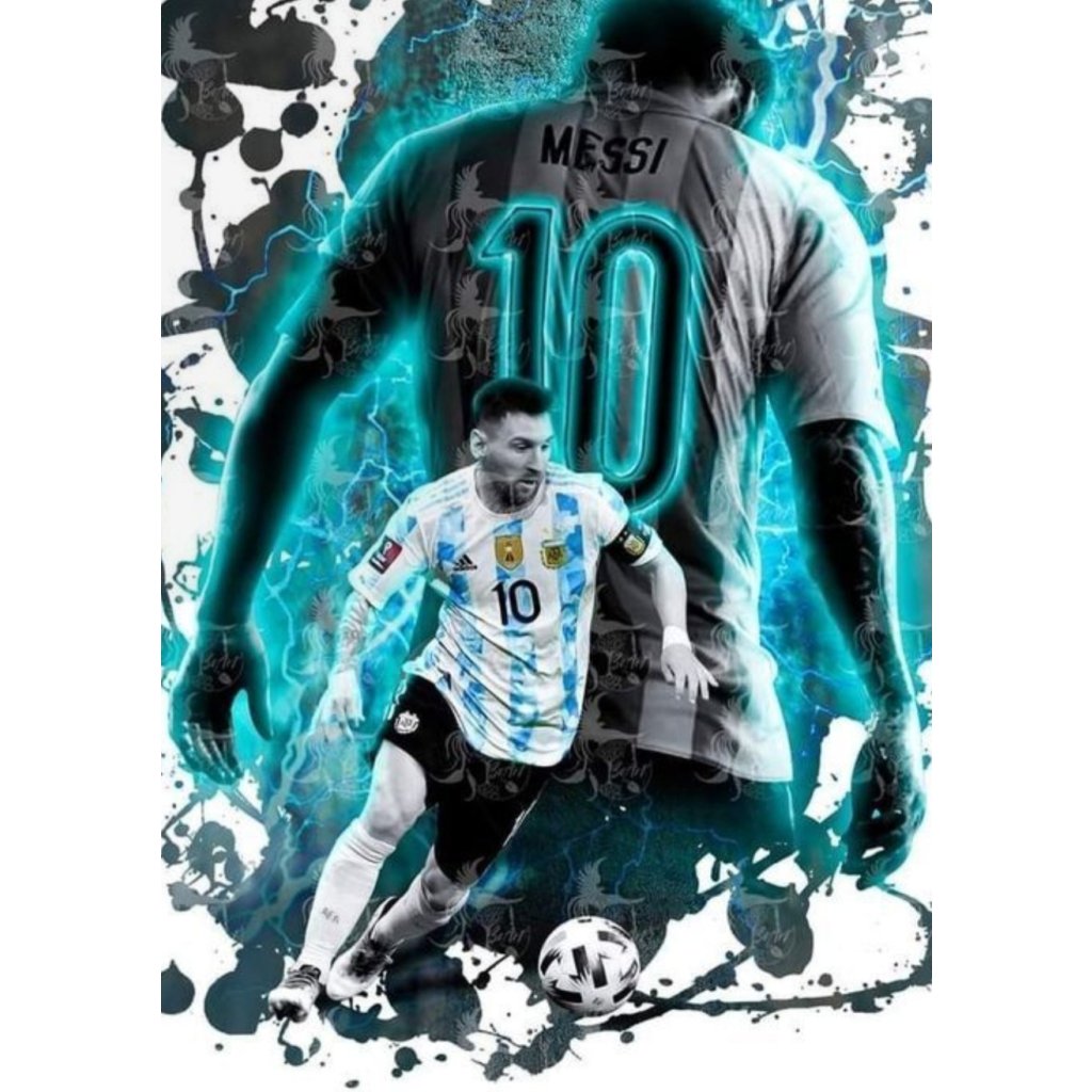 Jedlý papír LIONEL MESSI (● velikost formát A4 (25x20cm) ☝, ● materiál FONDÁNOVÝ DECORLIST ✴️)