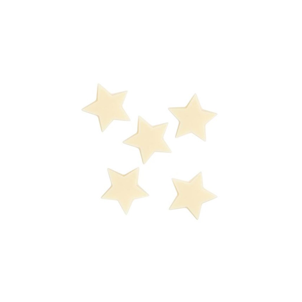 Čokoládové hvězdy 2,4cm, bílé 702 ks/bal (408g)