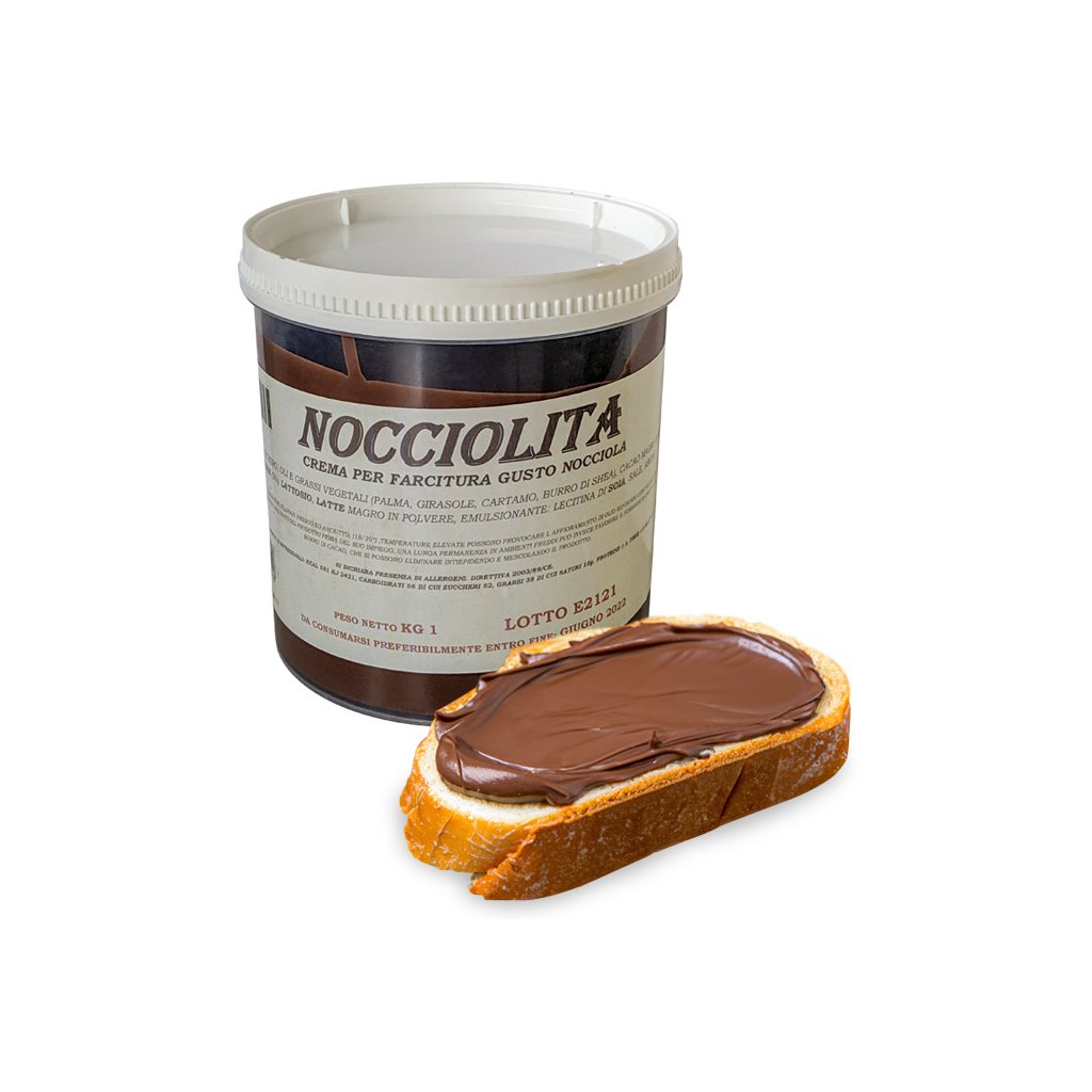 Krém lískooříškový Nocciolita 1 kg/kbelík