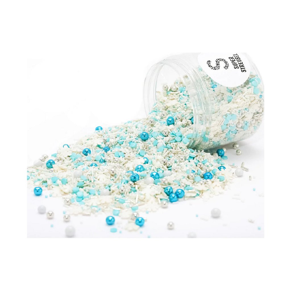 Cukrové zdobení 90g sněhové vločky - Super Streusel  | Skvělé pro Váš domácí dort