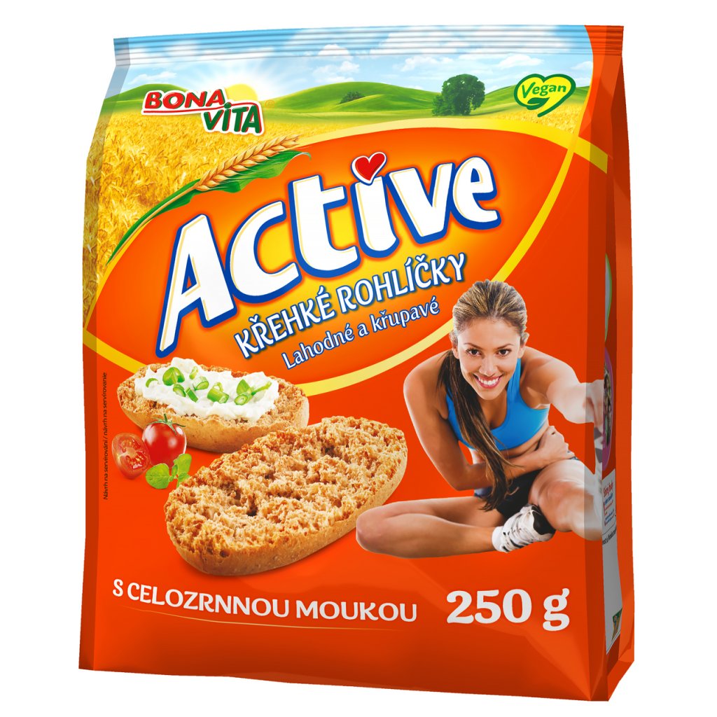 BONAVITA Křehké rohlíčky celozrnné 250 g