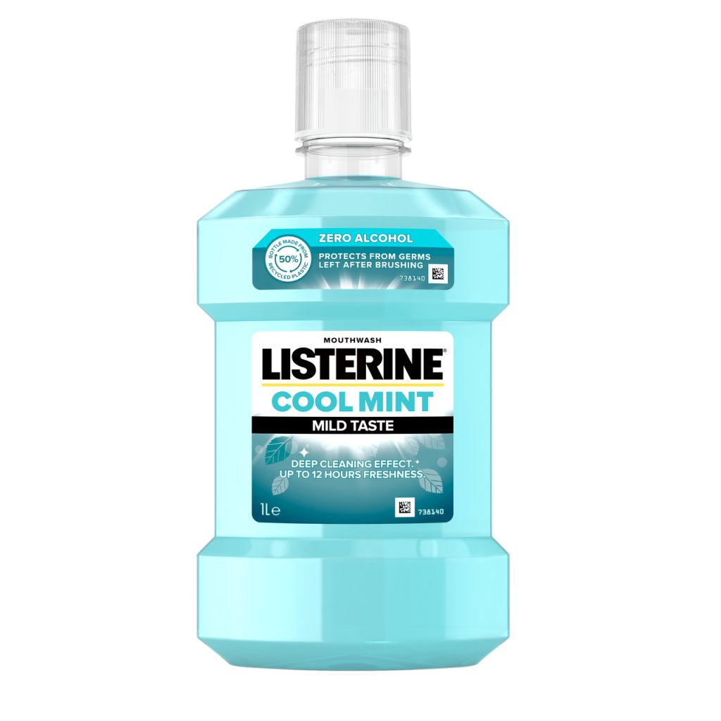 LISTERINE Zero Cool Mint Mild Taste ústní voda 1 l