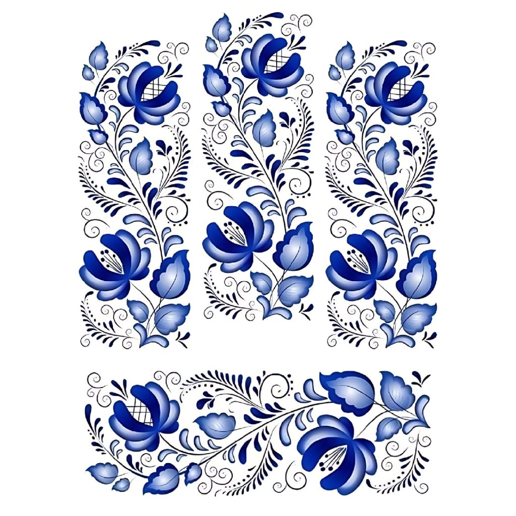 Jedlý papír folklórní vzor (● materiál FONDÁNOVÝ DECORLIST ✴️)