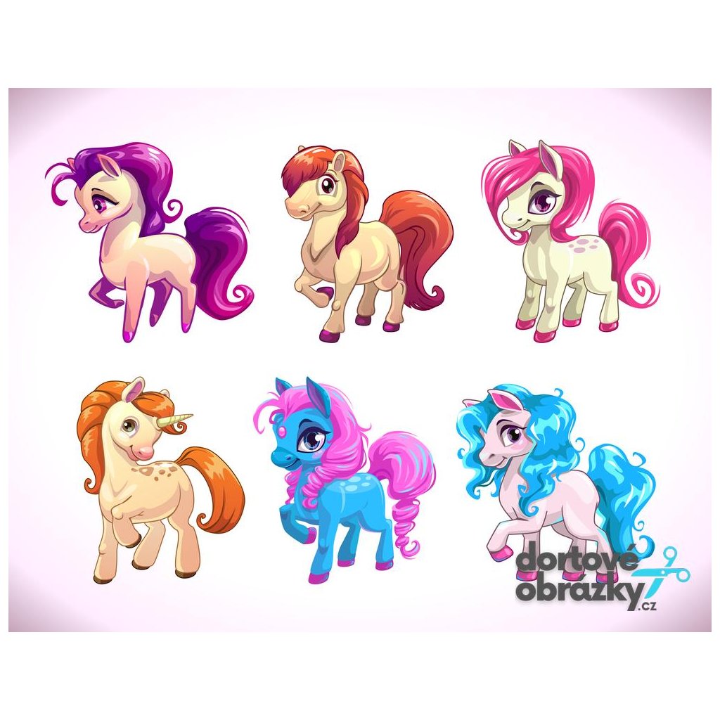 Jedlý papír  MŮJ MALÝ PONY (● velikost formát A4 (25x20cm) ☝, ● materiál FONDÁNOVÝ DECORLIST ✴️)