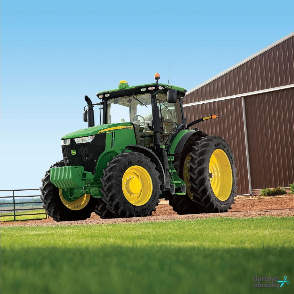 Jedlý papír  TRAKTOR (● velikost průměr 20 cm ☝, ● materiál FONDÁNOVÝ DECORLIST ✴️)