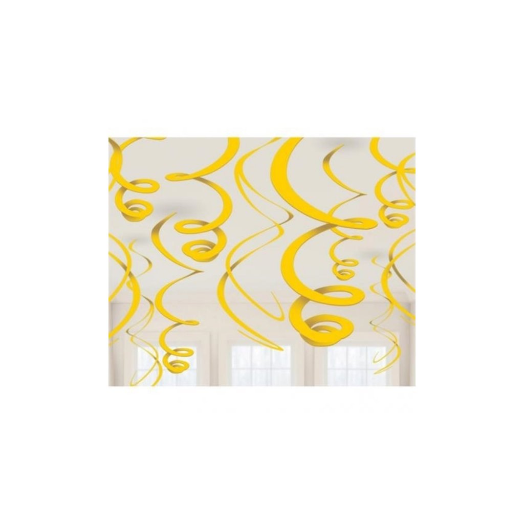0005968 zavesne spiraly zlute 12 ks 600