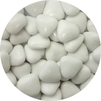 Čokoládová srdíčka bílá (50 g) /D_AMO014