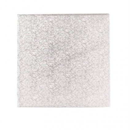 Culpitt Podložka pod dort TENKÁ stříbrná čtverec 25,4 cm 10" (1 ks) /D_MHS10