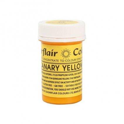 Gelová barva Sugarflair (25 g) Canary Yellow /D_A142