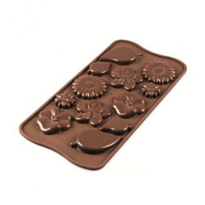 Silikomart forma na čokoládu Choco Garden (Zahrada) /D_SCG44