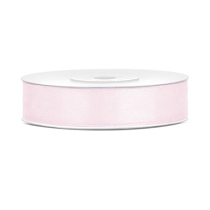 Bledě růžová stuha 12 mm x 25 m (1 ks) ▹