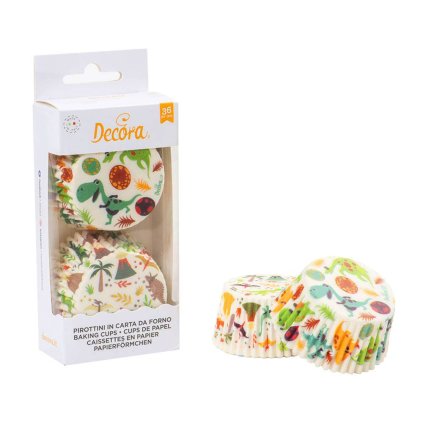 Košíčky na muffiny 36ks dinosauři - Decora  | Cukrářské potřeby