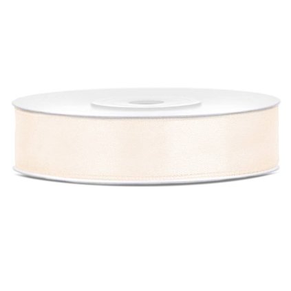 Světle krémová stuha 12 mm x 25 m (1 ks) ♡