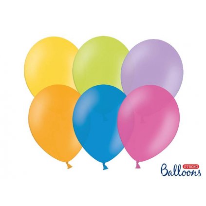 PartyDeco balónky barevné (10 ks, náhodné barvy)