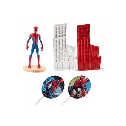 Figurka na dort Spiderman a město - Dekora  | Skvělé pro Váš domácí dort